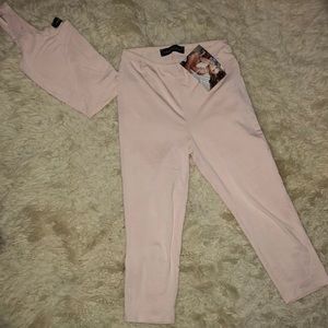 Naked wardrobe pink athleisure set